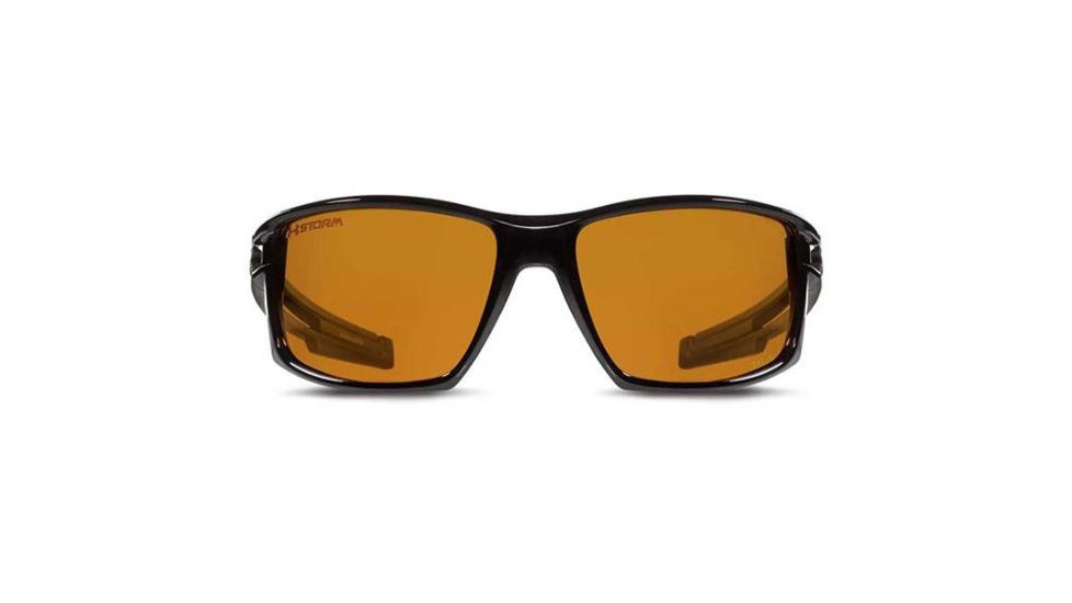 Under Armour Captain Storm Single Vision Prescription Sunglasses, Shiny Black Frame-U8630064-000138SV