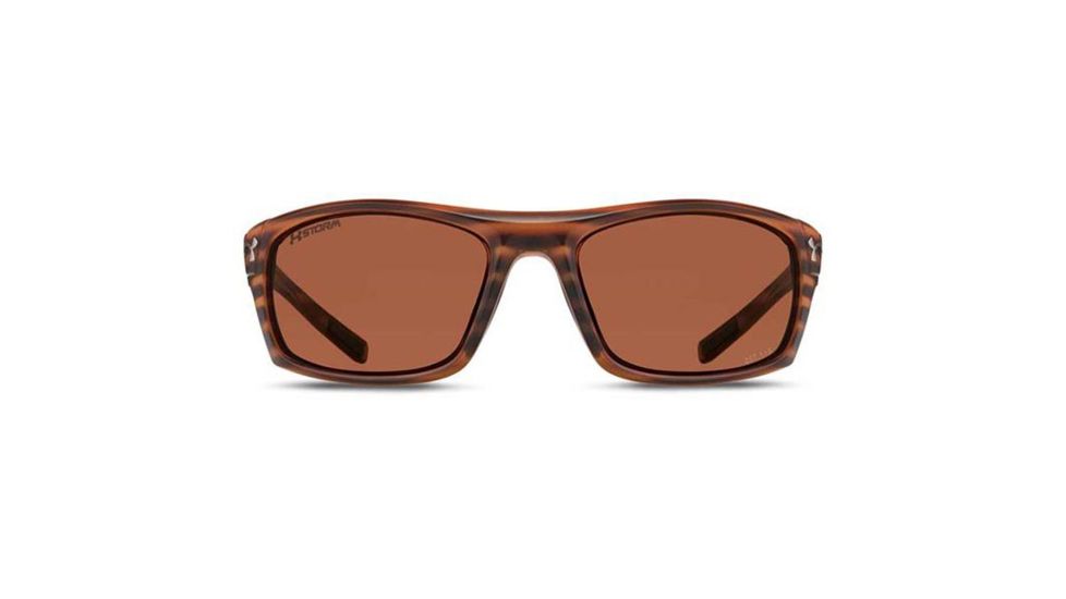 Under Armour Keepz Single Vision Prescription Sunglasses, Woodgrain w/Brown Rubber Frame-U8630062-191928SV
