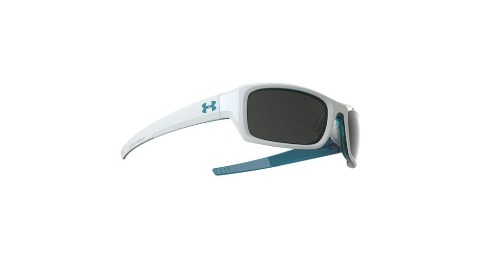 Under Armour Surge Progressive Prescription Sunglasses, Crystal Clear w/Turquoise Base Frame-U8600033-6700PR