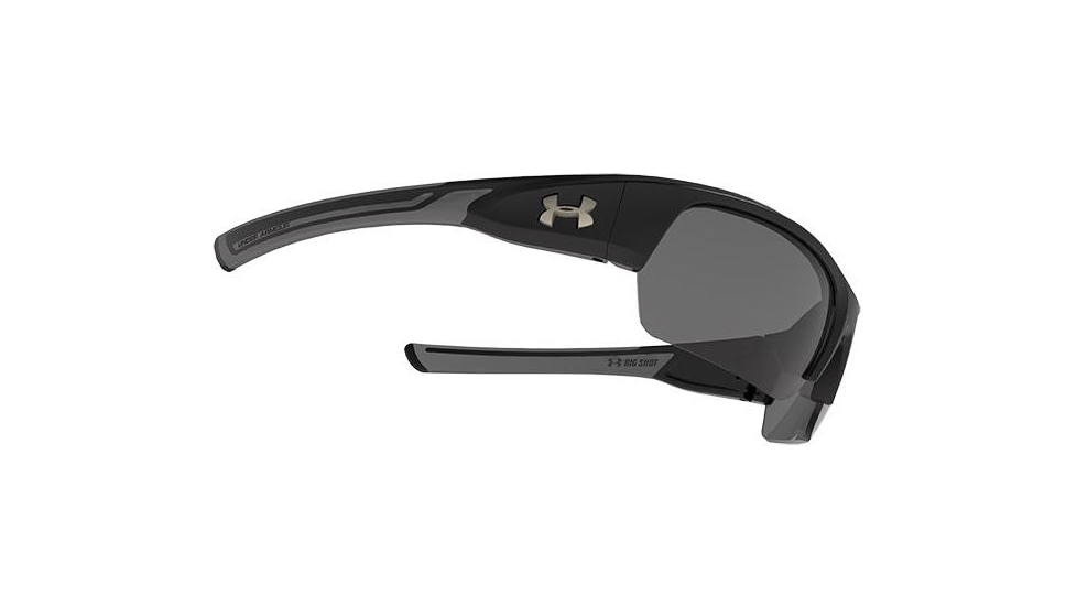 Under Armour Big Shot Sunglasses, Satin Black, One Size Fits Most, UA8630085-010908