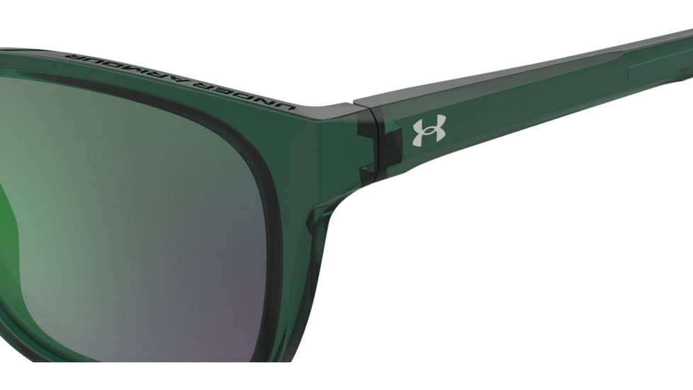 Under Armour Raid Sunglasses with Transparent Green/Grey Frame and Green Lens, Medium, UA0013GS 1ED-Z9