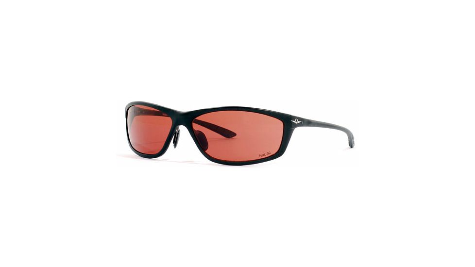 Vedalohd Milano Sunglasses, Black Aluminum Frame, Copper-Rose Lenses 8014
