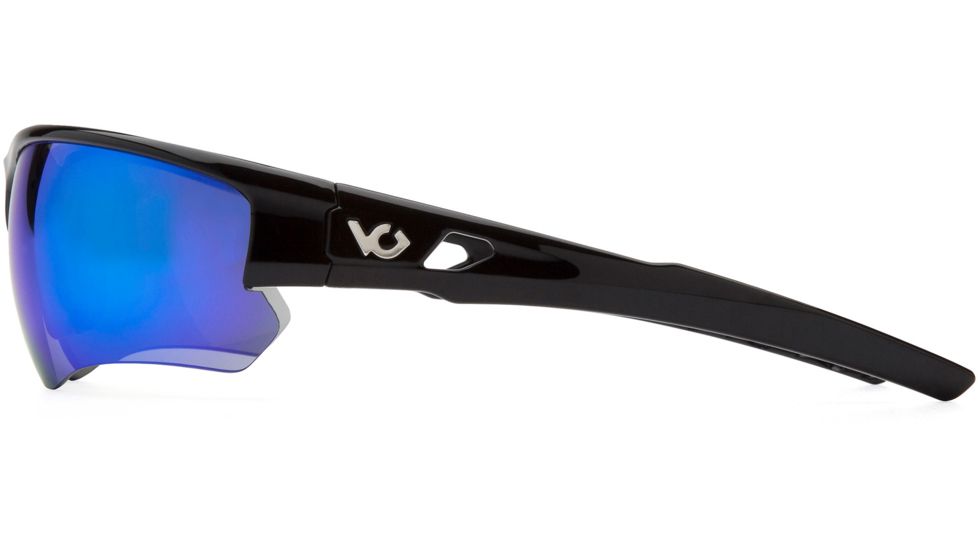 Venture Gear Atwater Safety Glasses w/Ice Blue Mirror Anti-Fog Lens, Black, VGSB1265TB