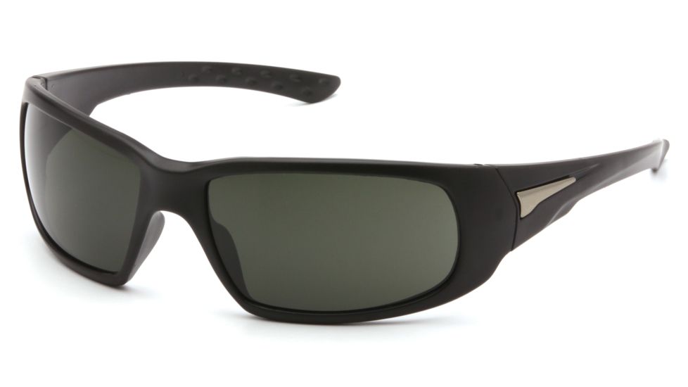 Venture Gear Montello Shooting Glasses, Forest Gray Anti-Fog Lens, Black Frame VGSB622T