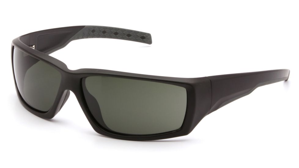 Venture Gear Overwatch Shooting Glasses, Forest Gray Anti-Fog Lens, Black Frame VGSB722T