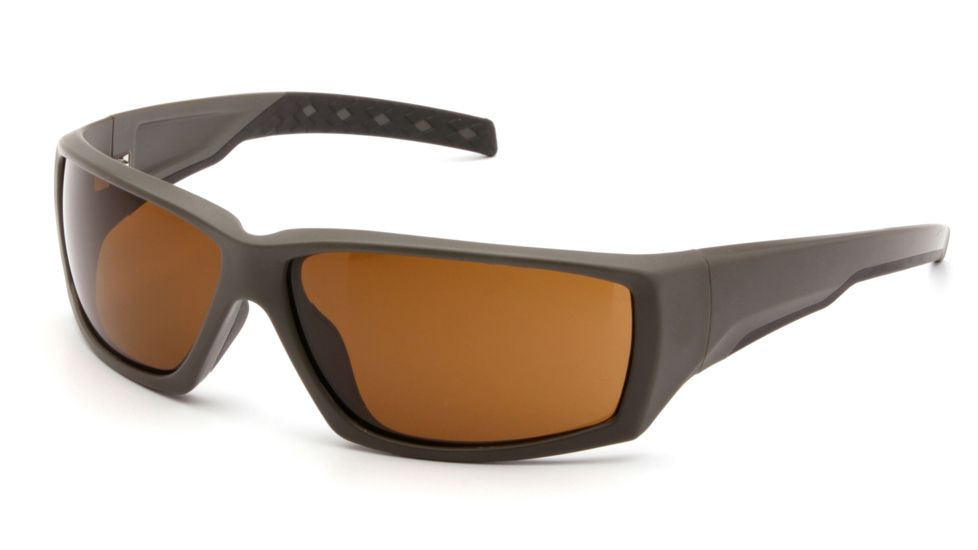 Venture Gear Overwatch Shooting Glasses, Bronze Anti-Fog Lens, OD Green Frame VGSG718T