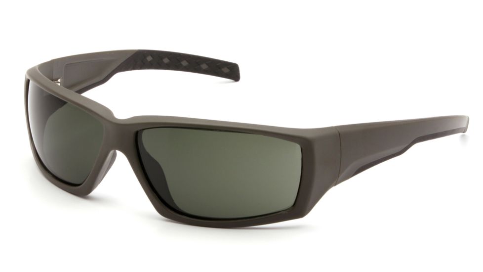 Venture Gear Overwatch Shooting Glasses, Forest Gray Anti-Fog Lens, OD Green Frame VGSG722T