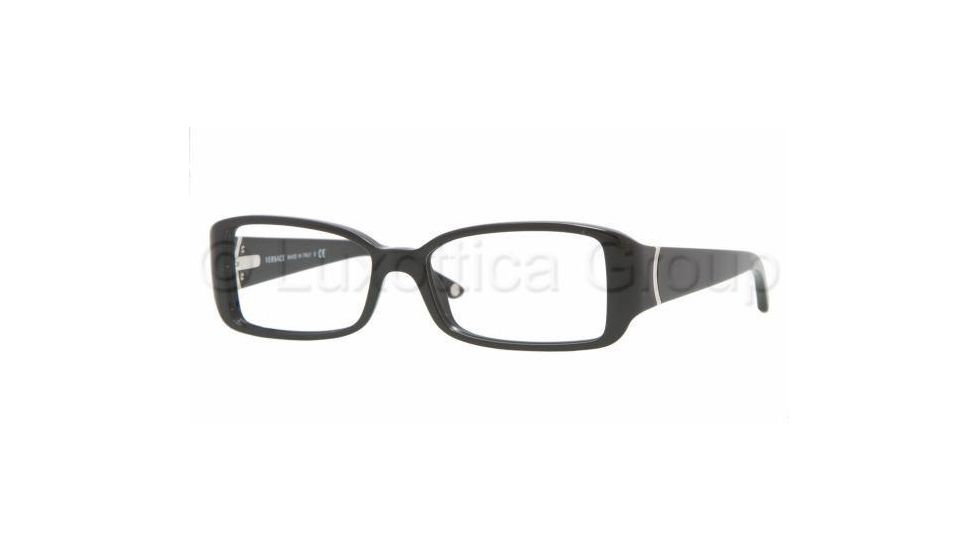 Versace Eyeglasses VE3118 with Rx Prescription Lenses GB1-5015 - Shiny Black 
