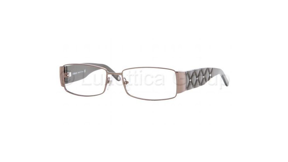 Versace VE1153B Progressive Eyeglasses - Dark Brown Demo Lens Frame / 51 mm Prescription Lenses, 1234-5116