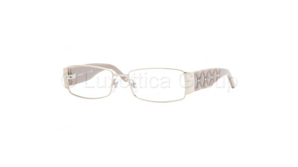 Versace VE1153B Progressive Eyeglasses - Platinum Frame / 53 mm Prescription Lenses, 1221-5316