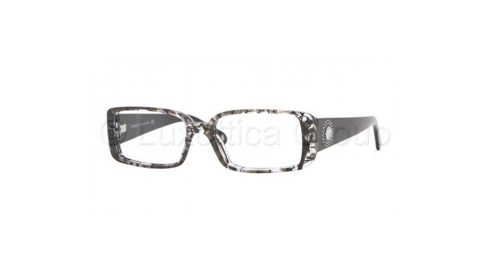Versace VE3110B Progressive Eyeglasses Black Lace Frame / 51 mm Prescription Lenses, 720-5116