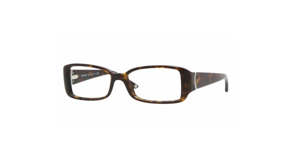 Versace VE3118 SV Prescription Eyeglasses Dark Havana Frame / 52 mm Prescription Lenses, 108-5215