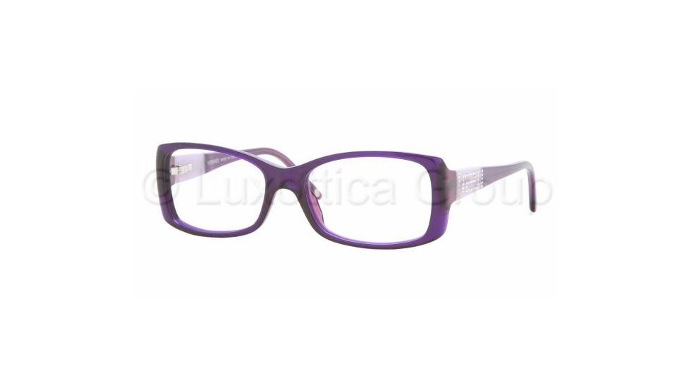 Versace VE3121B Progressive Eyeglasses Dark Violet Transparent Frame / 52 mm Prescription Lenses, 774-5216