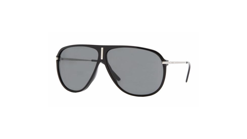 Versace VE4165 Progressive Sunglasses Shiny Black Frame / 65 mm Prescription Lenses, GB1-87-6508