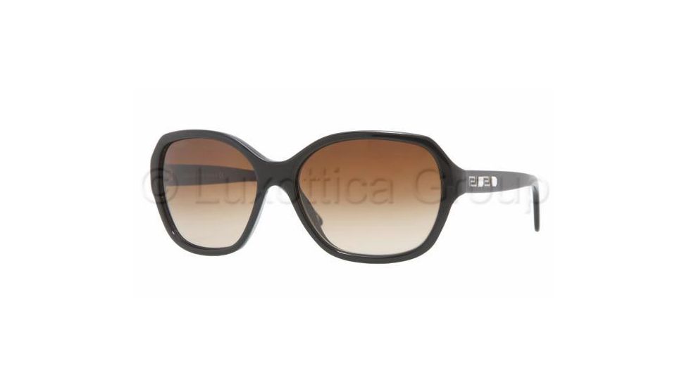 Versace VE4172B Bifocal Sunglasses - Shiny Black Brown Gradient Frame / 58 mm Prescription Lenses, GB1-13-5816