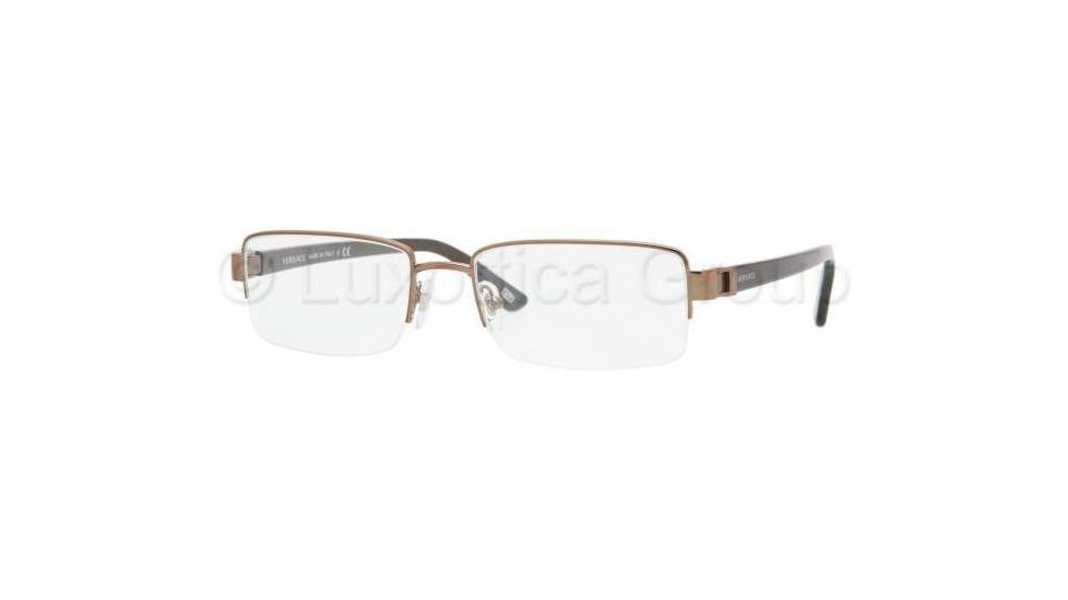 Versace VE1183 Progressive Prescription Eyeglasses 1061-5218 - Brown 