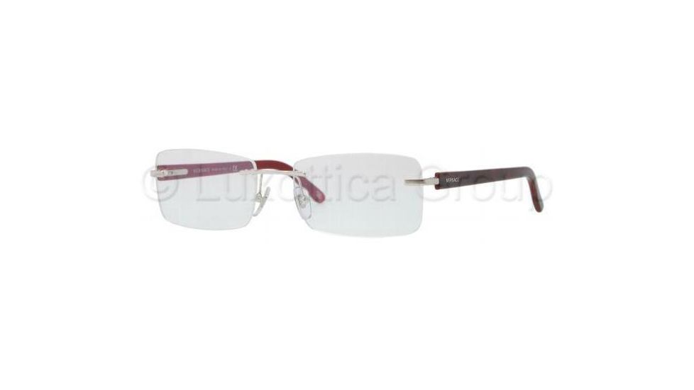 Versace VE1194 Bifocal Prescription Eyeglasses 1000-5217 - Silver Frame