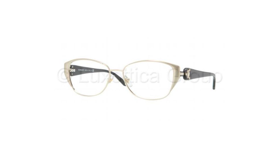 Versace VE1196 Eyeglass Frames 1252-5115 - Light Gold Frame