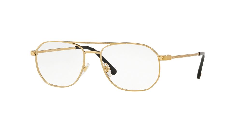 Versace VE1252 Bifocal Prescription Eyeglasses, 55mm, Tribute Gold, VE1252-1428-55-BI