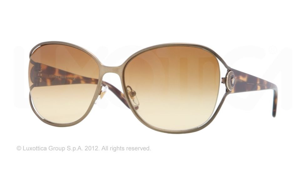Versace VE2137 Bifocal Prescription Sunglasses VE2137-13252L-58 - Lens Diameter 58 mm, Frame Color Matte Brass