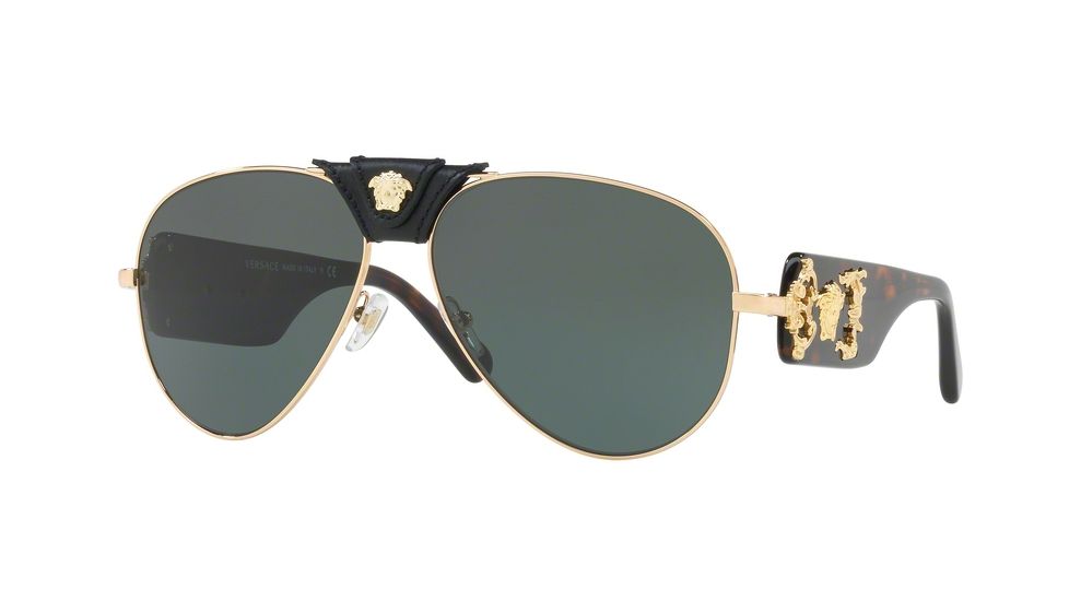 Versace VE2150Q Bifocal Prescription Sunglasses VE2150Q-100271-62 - Lens Diameter 62 mm, Frame Color Gold