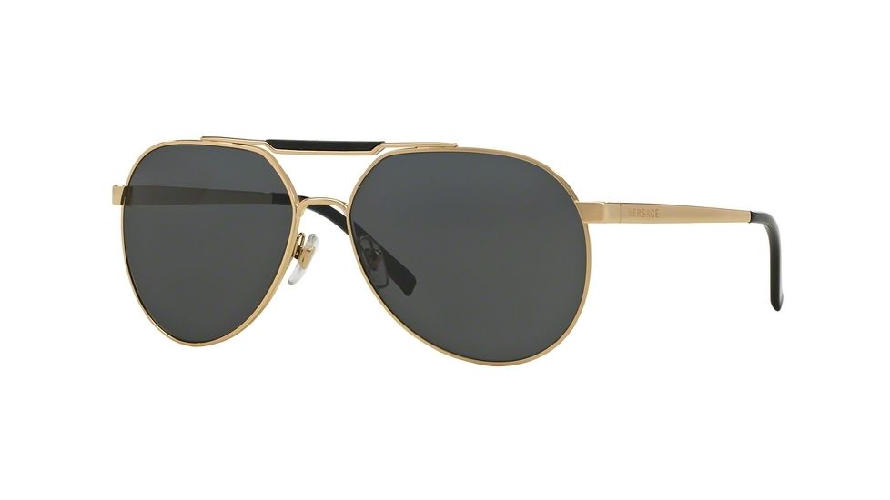Versace VE2155 Single Vision Prescription Sunglasses VE2155-100287-59 - Lens Diameter 59 mm, Frame Color Gold
