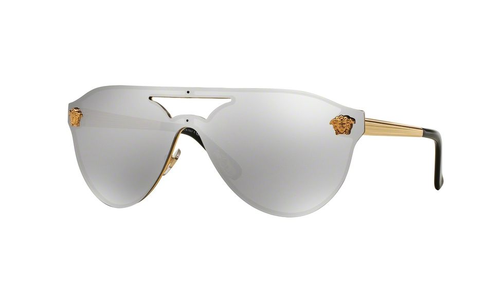 Versace VE2161 Single Vision Prescription Sunglasses VE2161-10026G-42 - Lens Diameter 42 mm, Frame Color Gold