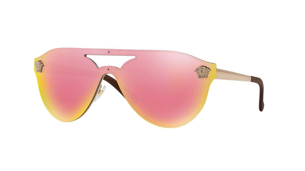 Versace VE2161 Single Vision Prescription Sunglasses VE2161-10524Z-42 - Lens Diameter 42 mm, Frame Color Copper