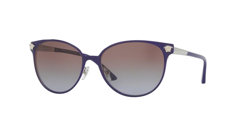 Versace VE2168 Bifocal Prescription Sunglasses VE2168-137968-57 - Lens Diameter 57 mm, Frame Color Violet/Silver