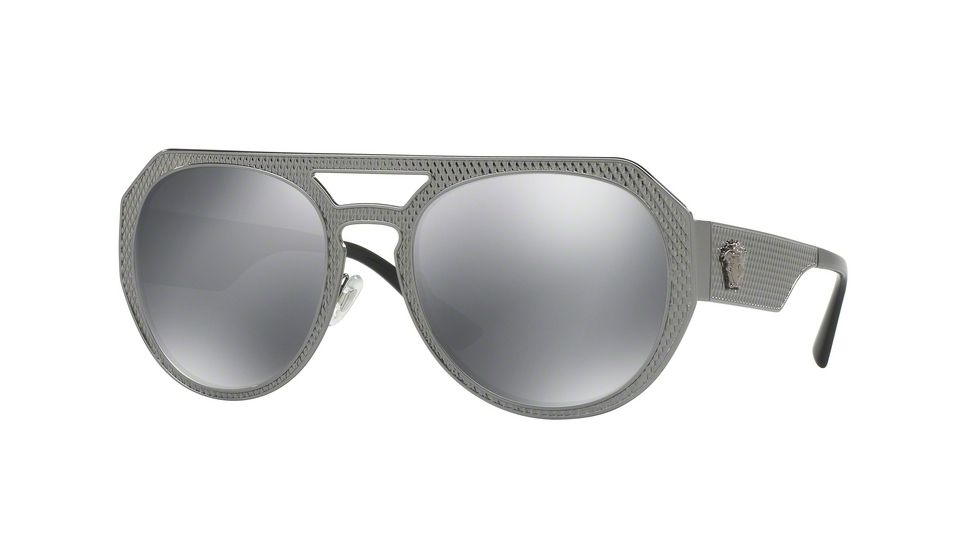 Versace VE2175 Bifocal Prescription Sunglasses VE2175-10016G-60 - Lens Diameter 60 mm, Frame Color Gunmetal