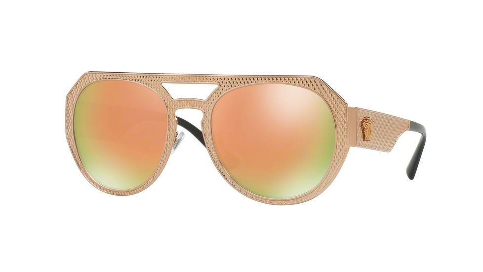 Versace VE2175 Bifocal Prescription Sunglasses VE2175-13954Z-60 - Lens Diameter 60 mm, Frame Color Pink Copper