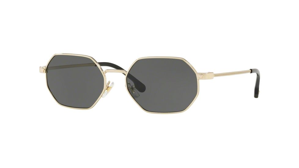 Versace VE2194 Bifocal Prescription Sunglasses, 53mm, Pale Gold, VE2194-125287-53-BI