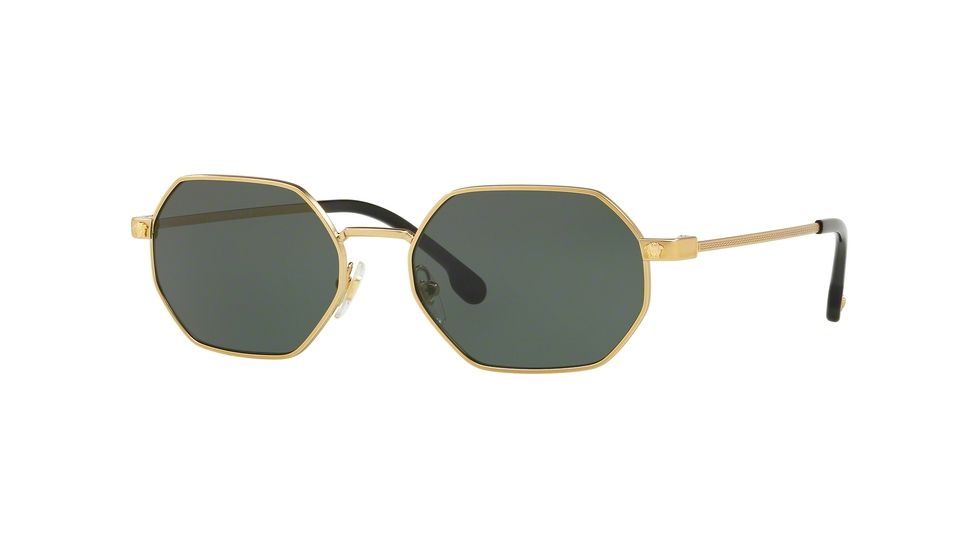 Versace VE2194 Bifocal Prescription Sunglasses, 53mm, Tribute Gold, VE2194-142871-53-BI