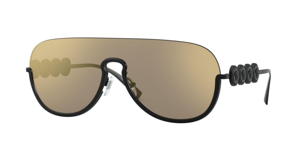 Versace VE2215 Sunglasses 12615A-39 - , Light Brown Mirror Gold Lenses