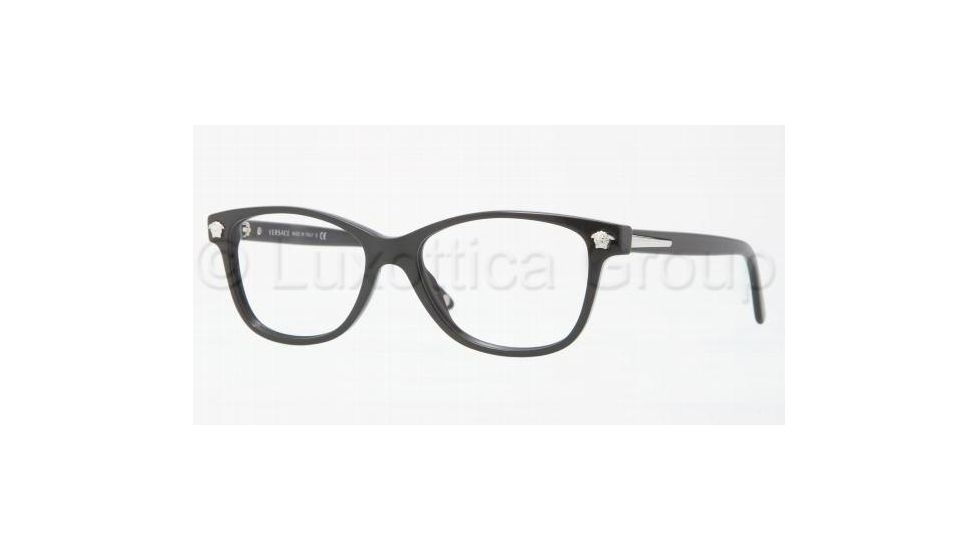 Versace VE3153 Eyeglass Frames GB1-5316 - Shiny Black 