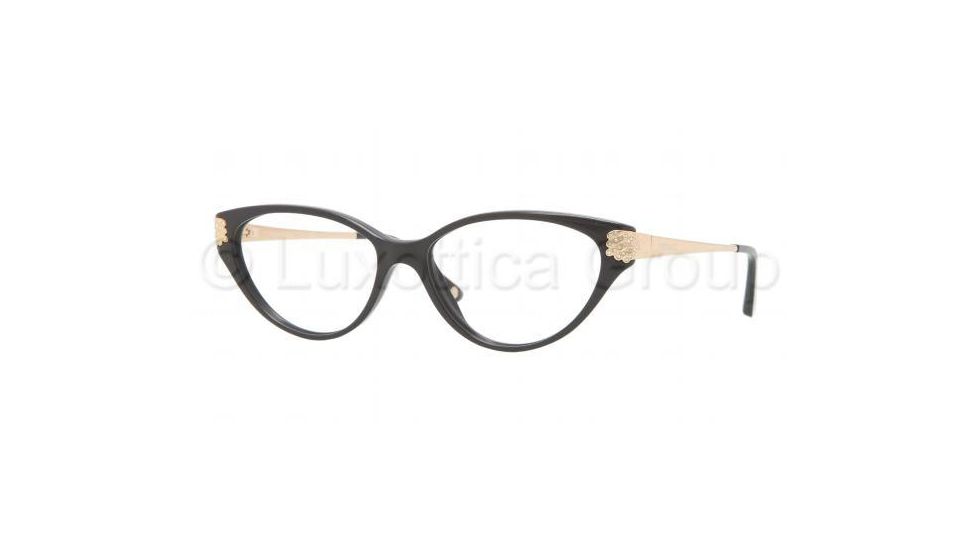 Versace VE3166B Single Vision Prescription Eyeglasses GB1-5115 - Shiny Black Frame