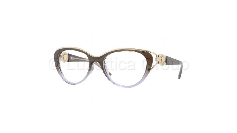 Versace VE3167 Progressive Prescription Eyeglasses 5007-5317 - Dark Steel Frame
