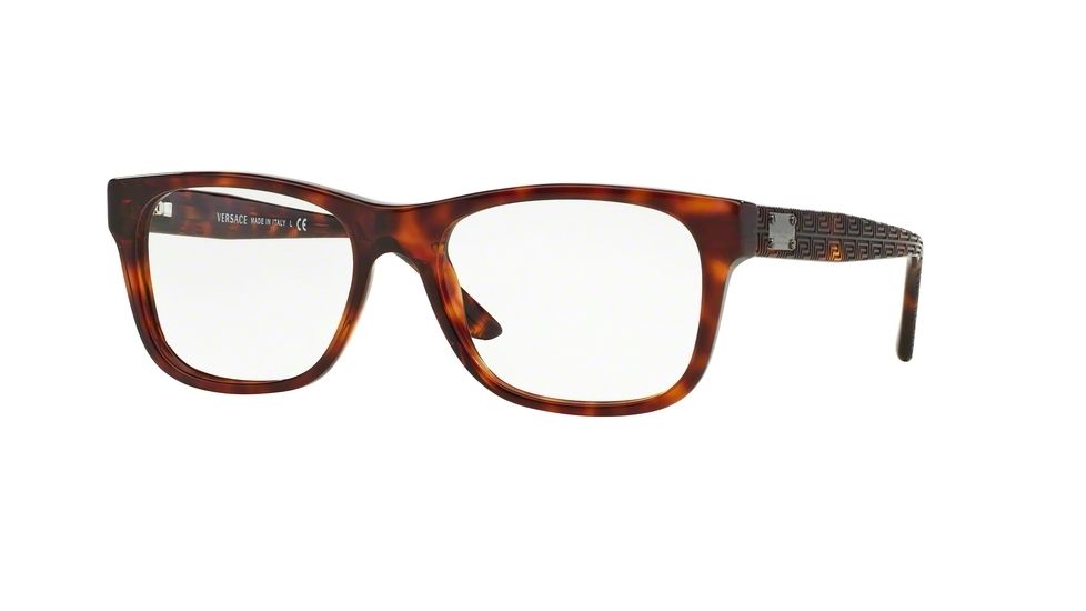 Versace VE3199 Bifocal Prescription Eyeglasses 879-53 - Havana Frame