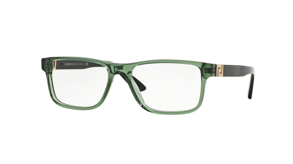 Versace VE3211 Bifocal Prescription Eyeglasses 5144-55 - Transparent Green Frame