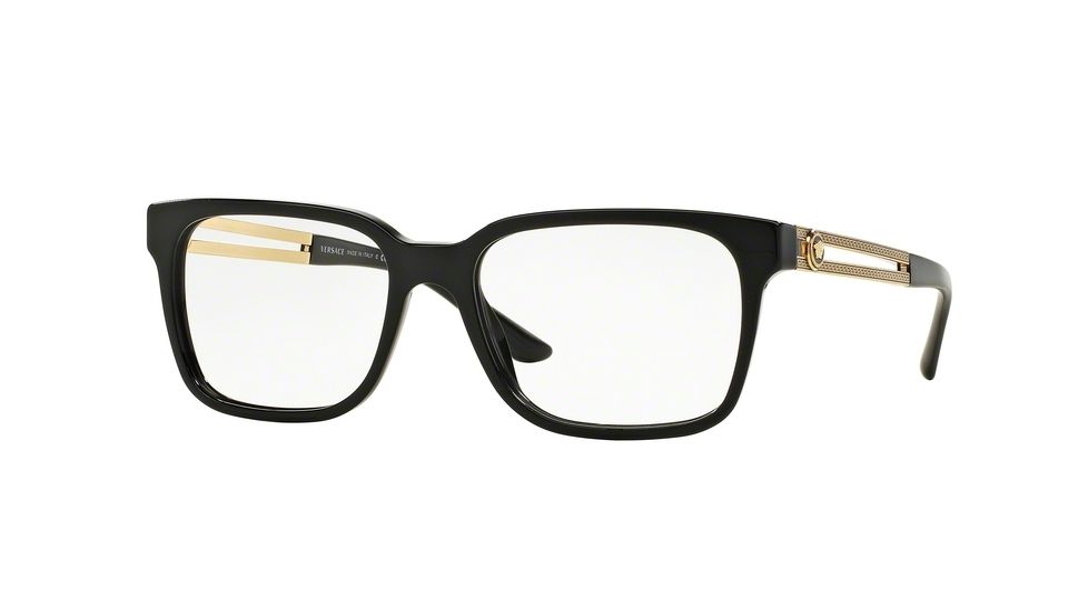 Versace VE3218 Bifocal Prescription Eyeglasses GB1-55 - Black Frame