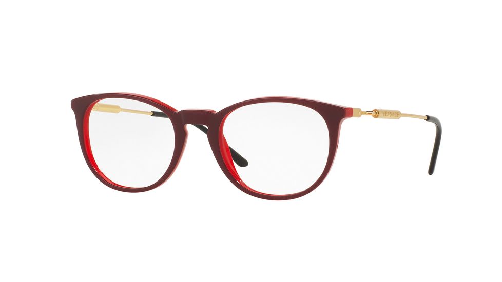 Versace VE3227 Progressive Prescription Eyeglasses 5188-51 - Red Frame