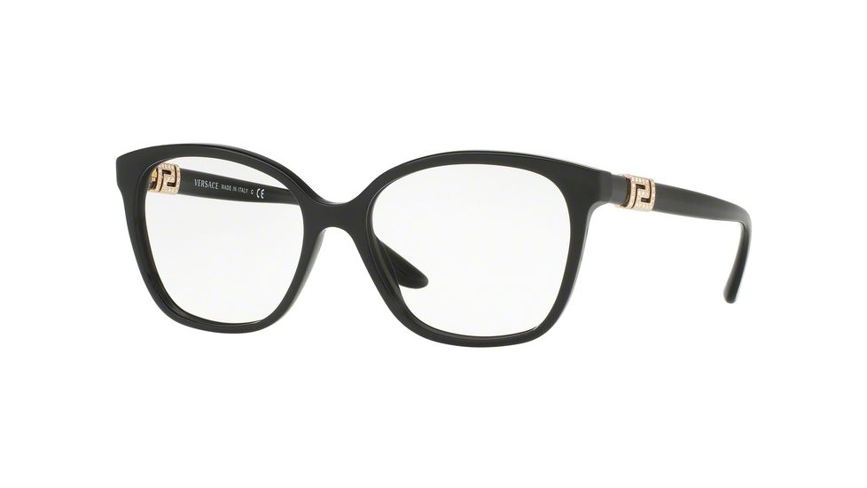 Versace VE3235B Bifocal Prescription Eyeglasses GB1-52 - Black Frame