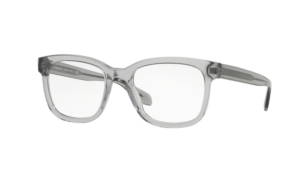 Versace VE3239 Progressive Prescription Eyeglasses 593-52 - Transparent Gray Frame