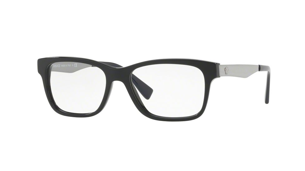 Versace VE3245 Bifocal Prescription Eyeglasses 5238-53 - Black/Blue Frame