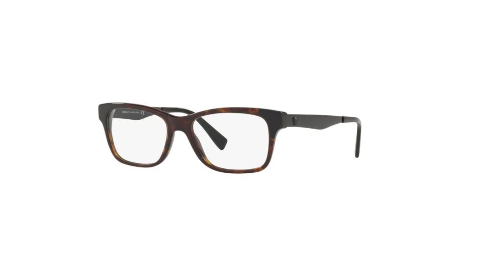 Versace VE3245 Bifocal Prescription Eyeglasses, 53mm, Havana, VE3245-5298-53-BI