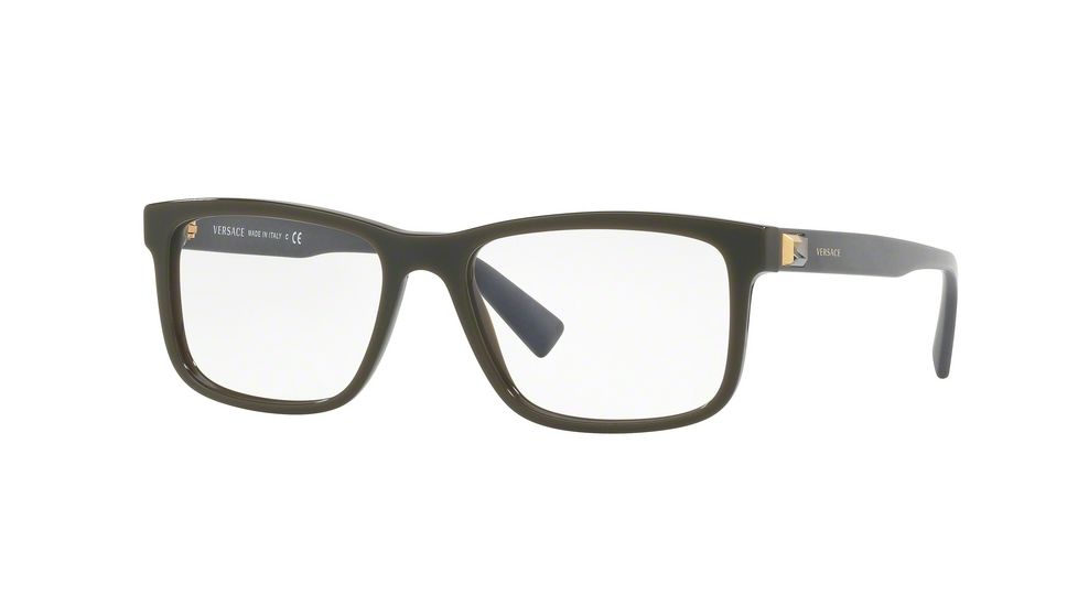 Versace VE3253 Bifocal Prescription Eyeglasses, 53mm, Green, VE3253-5193-53-BI