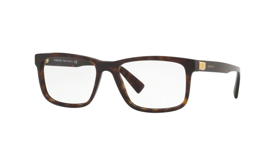 Versace VE3253A Bifocal Prescription Eyeglasses 108-55 - Dark Havana Frame