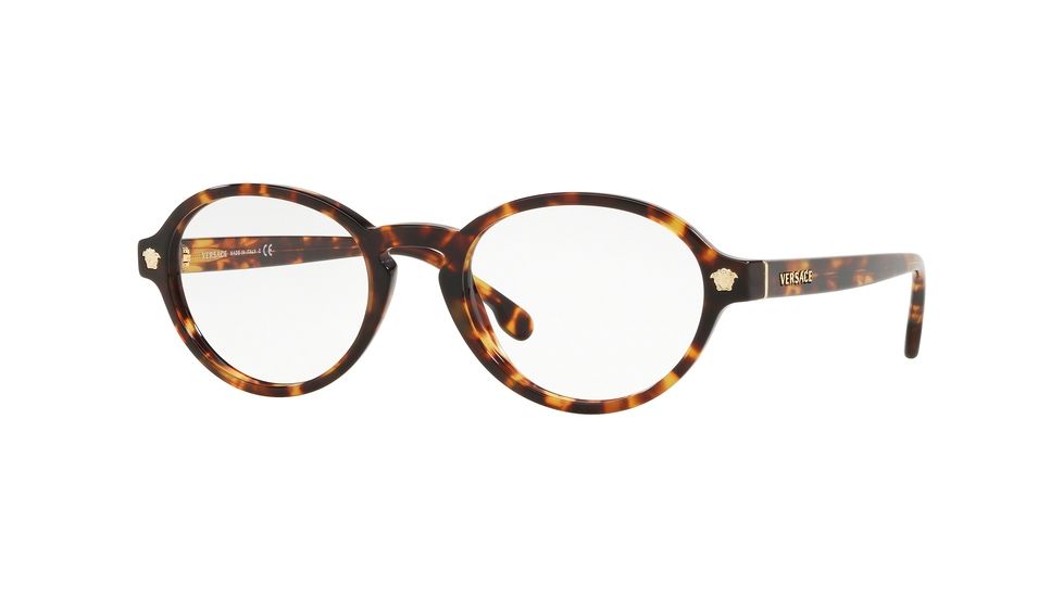 Versace VE3259A Progressive Prescription Eyeglasses 5276-52 - Havana Frame