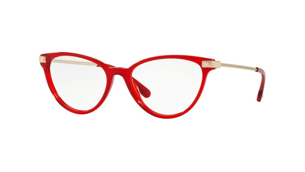 Versace VE3261A Eyeglass Frames 5280-54 - Transparent / Red Frame