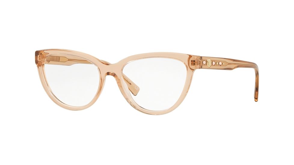 Versace VE3264B Eyeglass Frames 5241-51 - Transparent Brown Frame